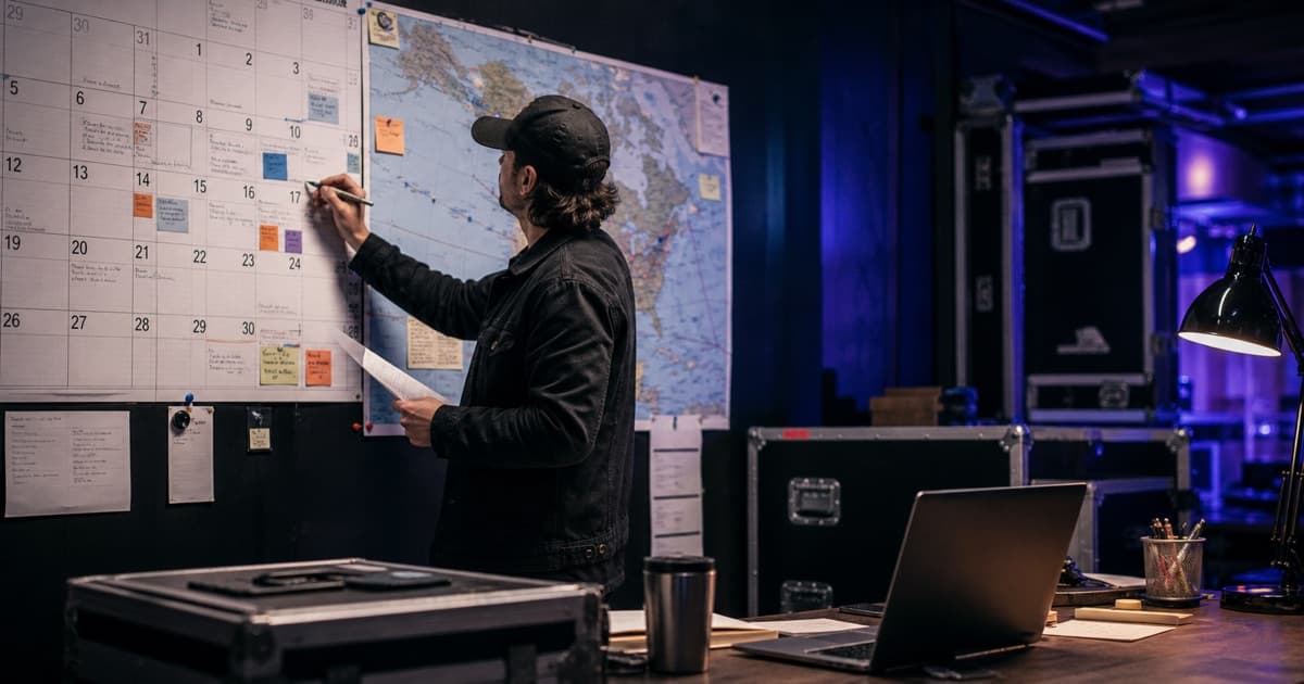 Tour Calendar Management for Shows, Travel, and Deadlines